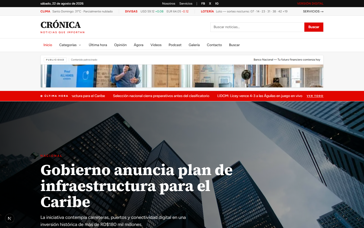 CRÓNICA — Portal de noticias